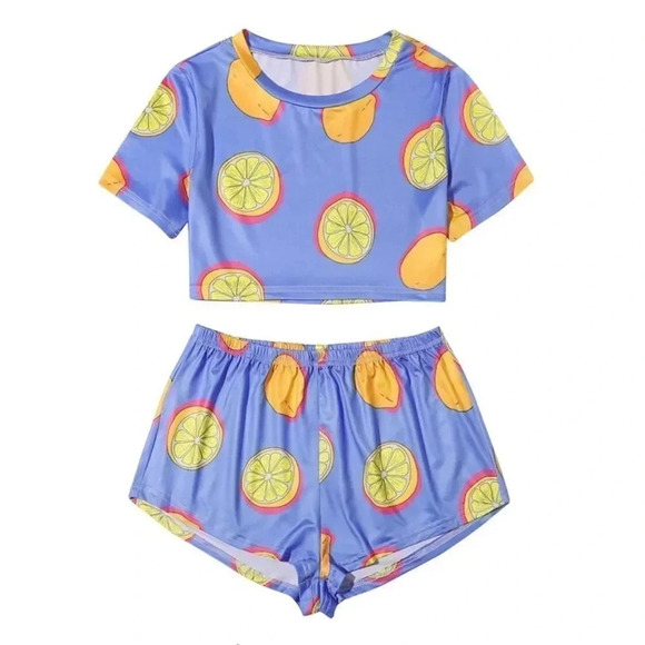 NEW! “Easy Peasy Lemon Squeezy” Cropped PJ Set 🍋 - Picture 2 of 10